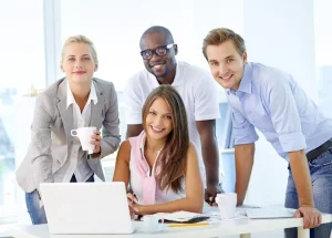 Equipe leader au sein d'une société offshore